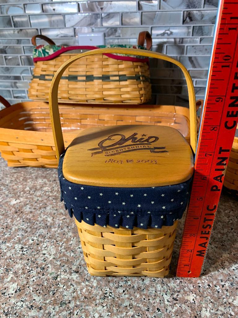 (8) Longaberger Baskets