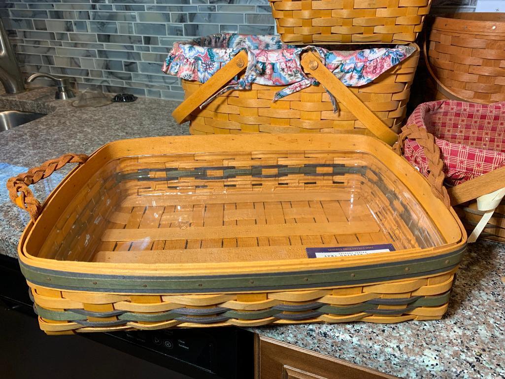 (8) Longaberger Baskets