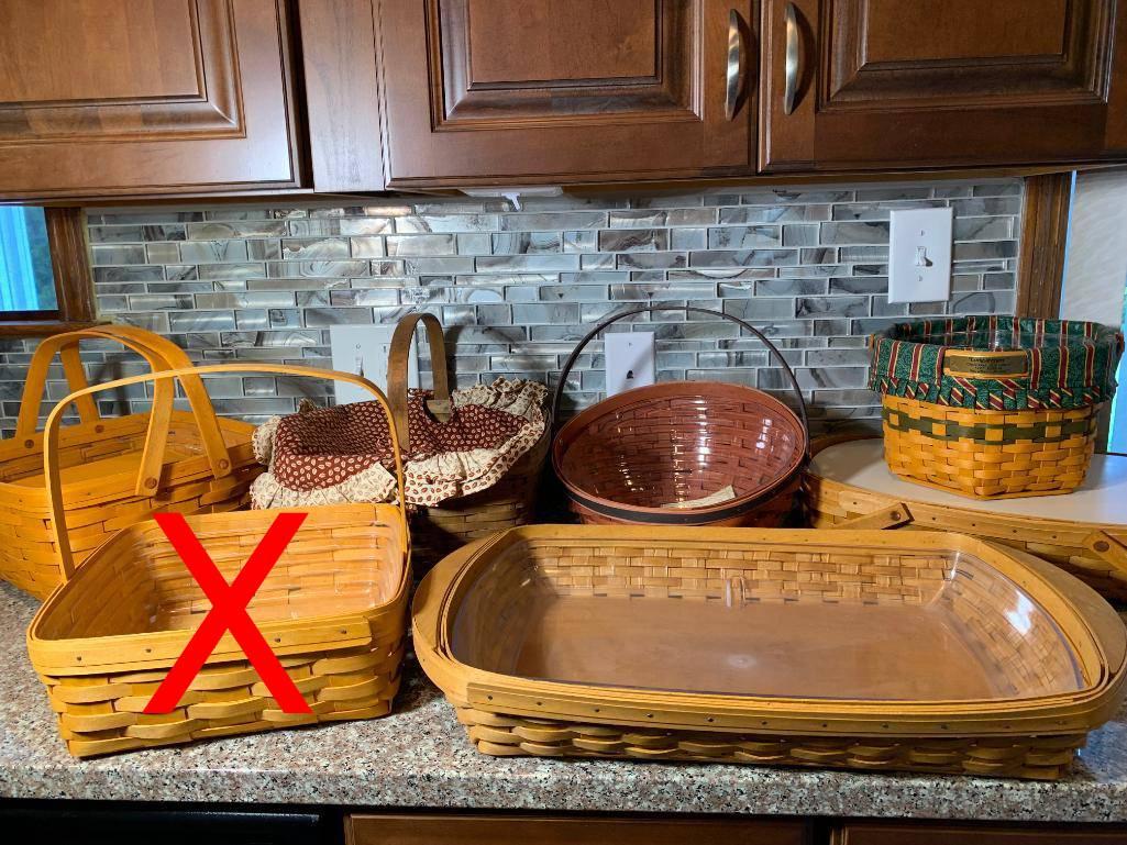 (6) Longaberger Baskets