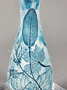 John Devlin Signed Vase - Leaf/Nature Themes