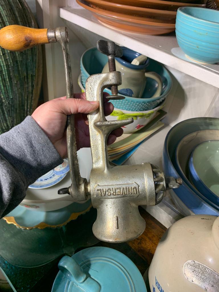 Great Early Work Bench, Shelf, Contents, Cookbooks, Dishware & More