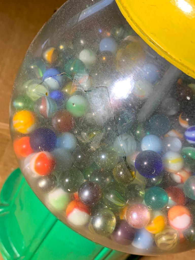 Gumball Machine Filled with Marbles