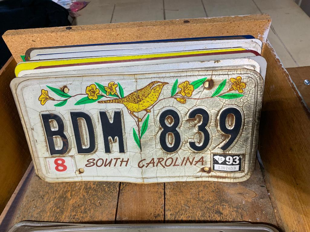 Collection of Vintage License Plates