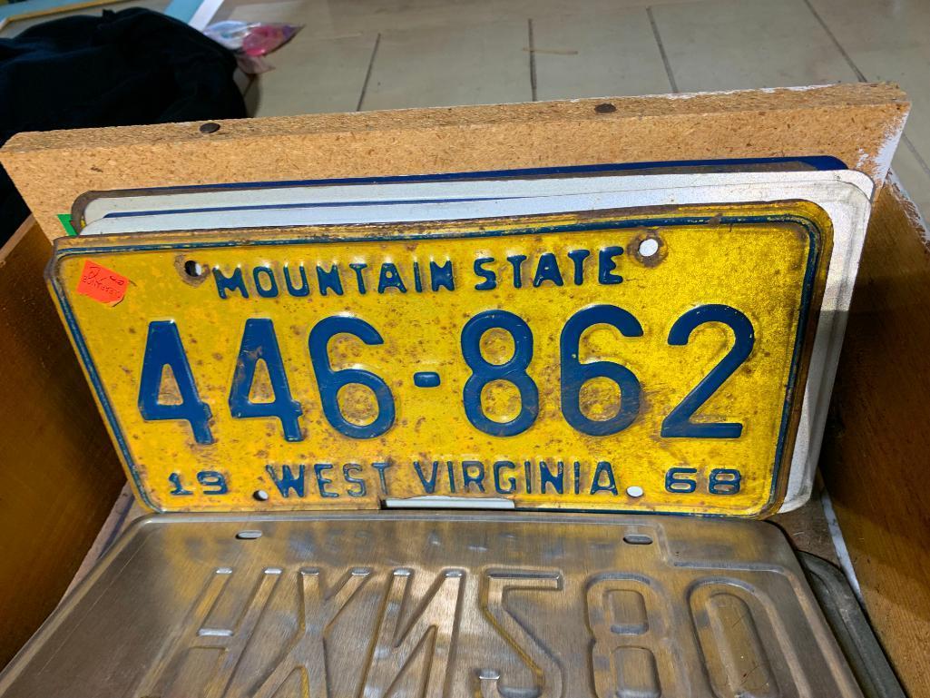 Collection of Vintage License Plates