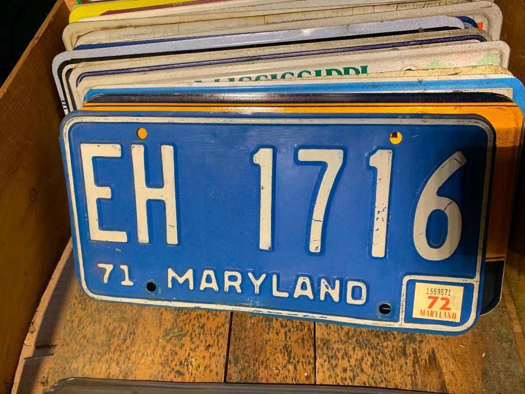 Collection of Vintage License Plates