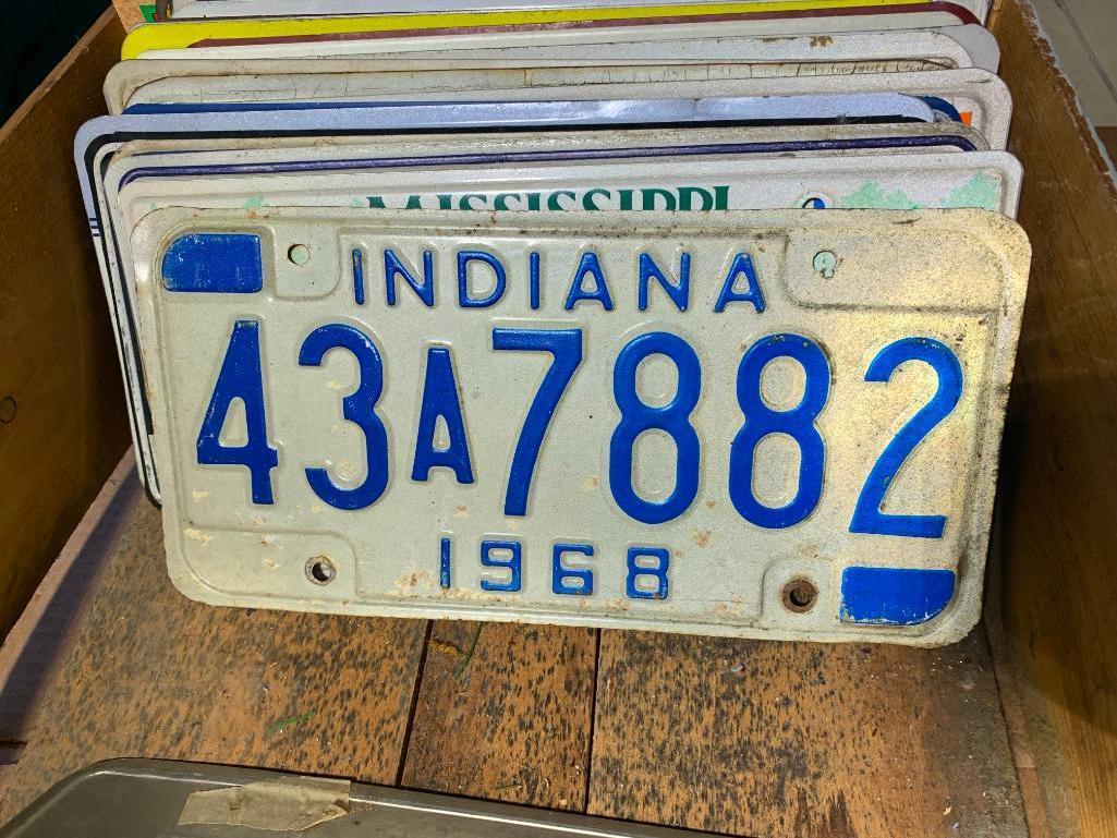 Collection of Vintage License Plates