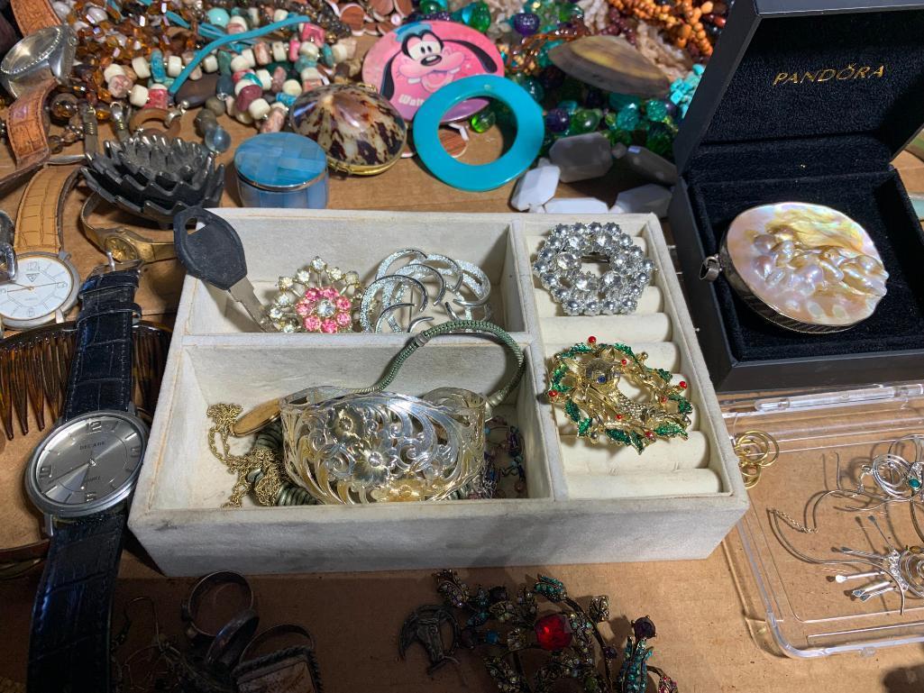 Great Group of Costume Jewelry including Sterling Silver