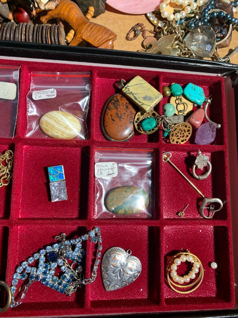 Great Group of Costume Jewelry including Sterling Silver