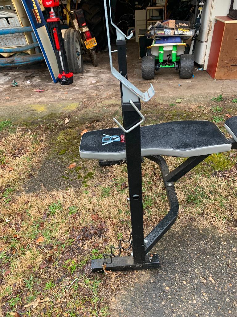 Garage Cleanout - Workbench Cleanout, Tools, Air Tank, Vintage Telephones, Vintage Webbed Lawn Chair