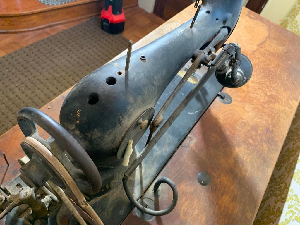 Antique Singer Sewing Machine with Stand