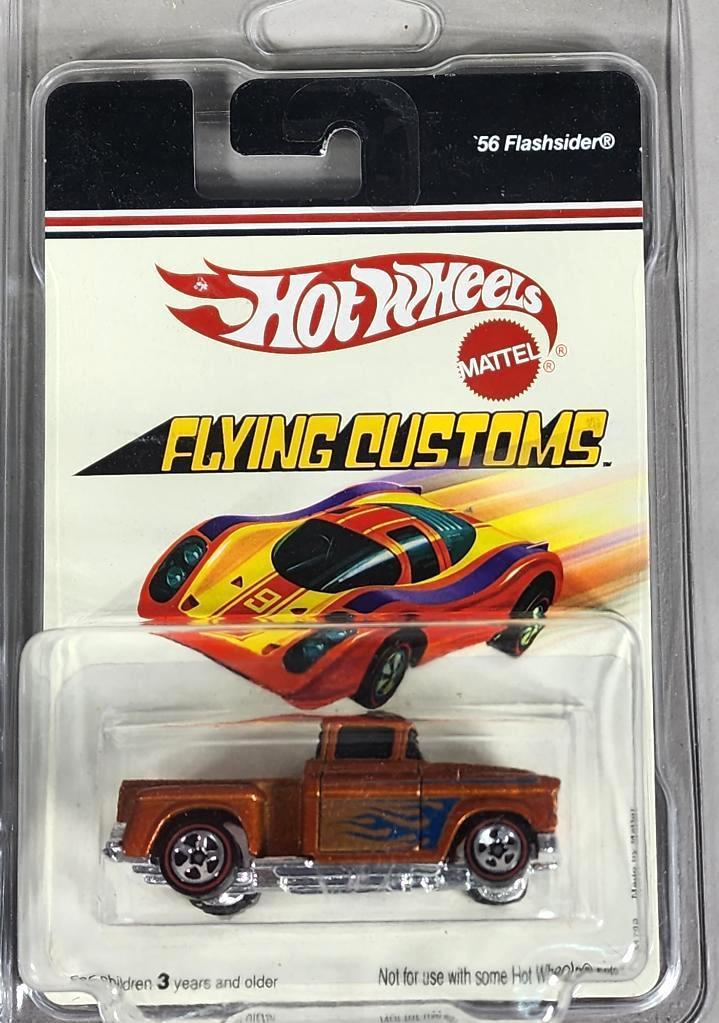 Group of Flying Custom Hot Wheels Cars