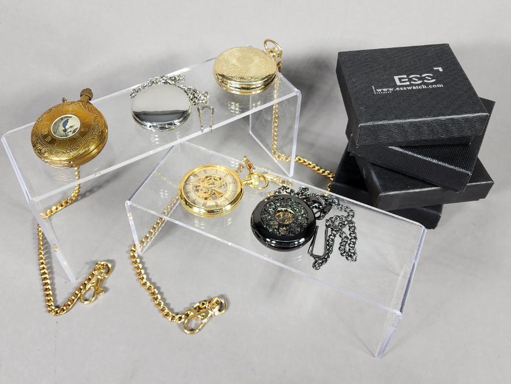 Collection of Five Pocket Watches - ESS and More