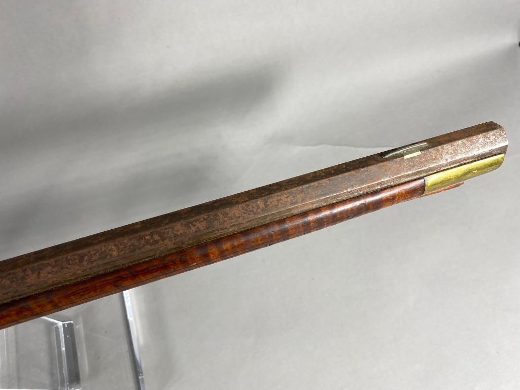 Antique Kentucky Style Rifle Clark & Rankin Tiger Maple