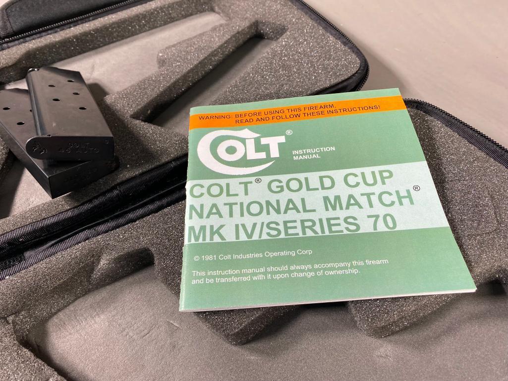 Colt Gold Cup National Match MKIV 1911 Pistol