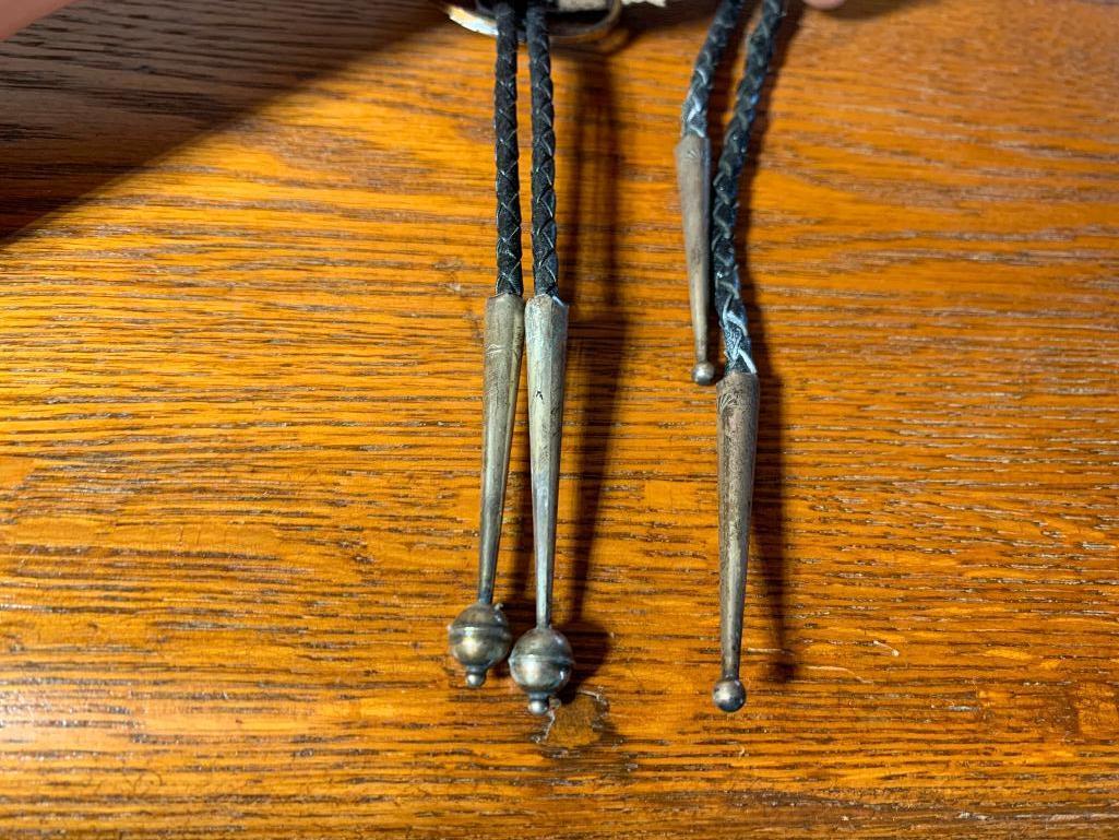 Lot of 4 Native American Bolo Ties
