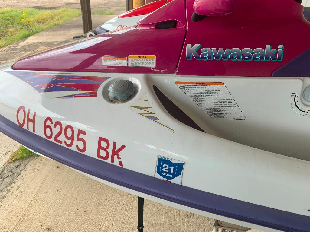 Great Pair of Kawasaki Jet Skies with Trailer. Have Titles. Last Registered in 2021