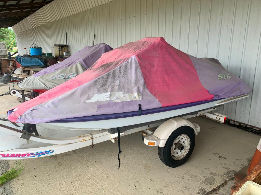 Great Pair of Kawasaki Jet Skies with Trailer. Have Titles. Last Registered in 2021