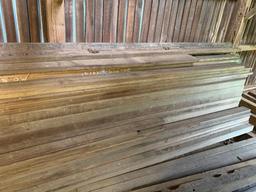 Large Lot of Redwood Lumber Boards