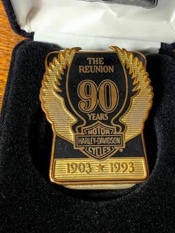 The 90th Reunion Harley Davidson Money Clip with Case