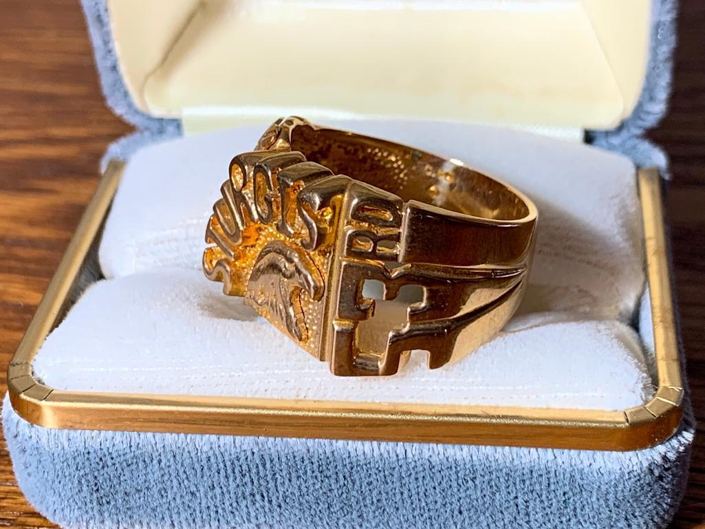 53rd Sturgis 10K Gold Ring. See Photos for Weight