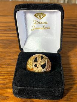 10K Gold Eagle Ring. See Photos for Weight.