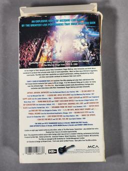 VHS Tapes of Woodstock, Eric Clapton, Plus, Biography of Jerry Garcia, Jimi Hendrix Magazine Plus