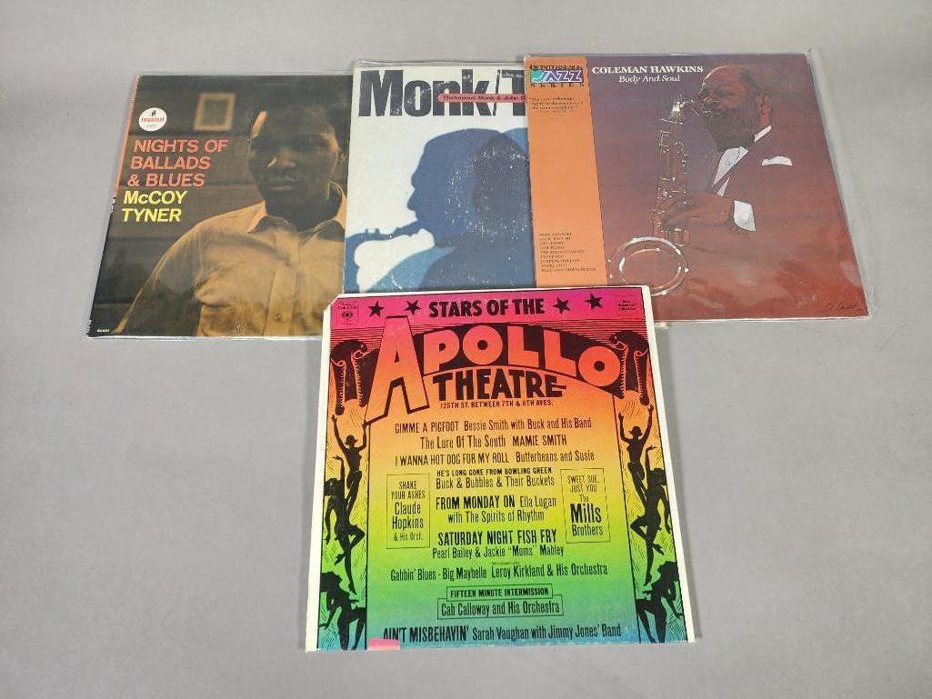 Group of Four Blues Albums - Monk/Trane, Apollo Theatre and More