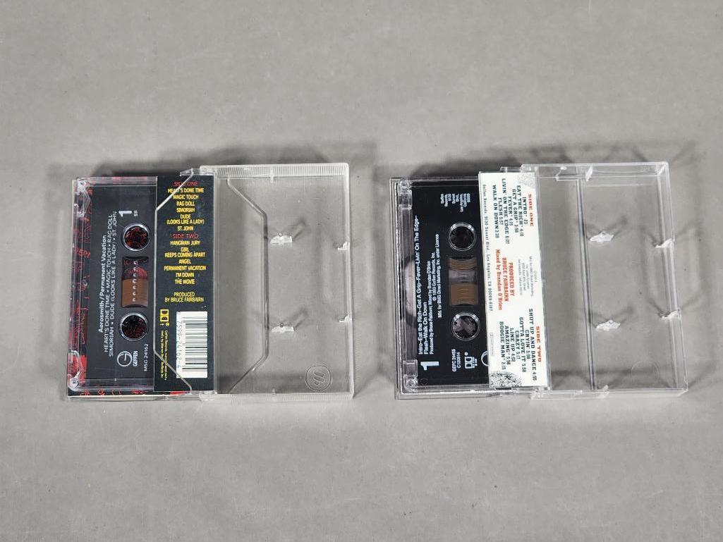 Group of Cassettes - Heavy Metal Love, Aerosmith and More