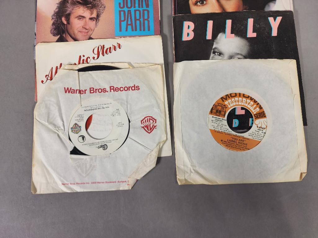 Group of 45 records With Sleeves - Dire Straits, Phil Collins, Duran Duran and More