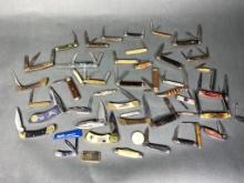 Large Group of Vintage Pocket Knives