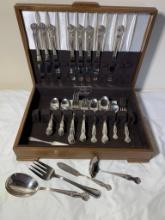 Group of Flatware in Flatware Chest