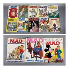 13 Vintage Magazines including MAD & Cracked