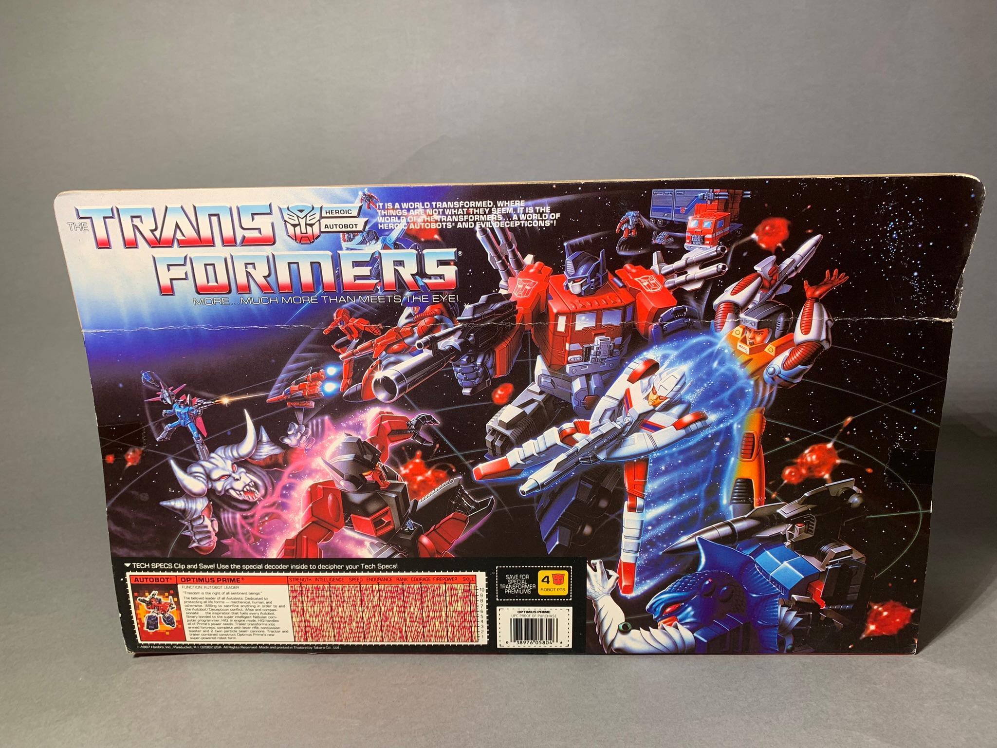 Factory Sealed 1987 Hasbro Transformer Powermaster Optimus Prime