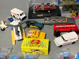 Group of Collectible Cars including Cereal Cars, Hot Wheels,