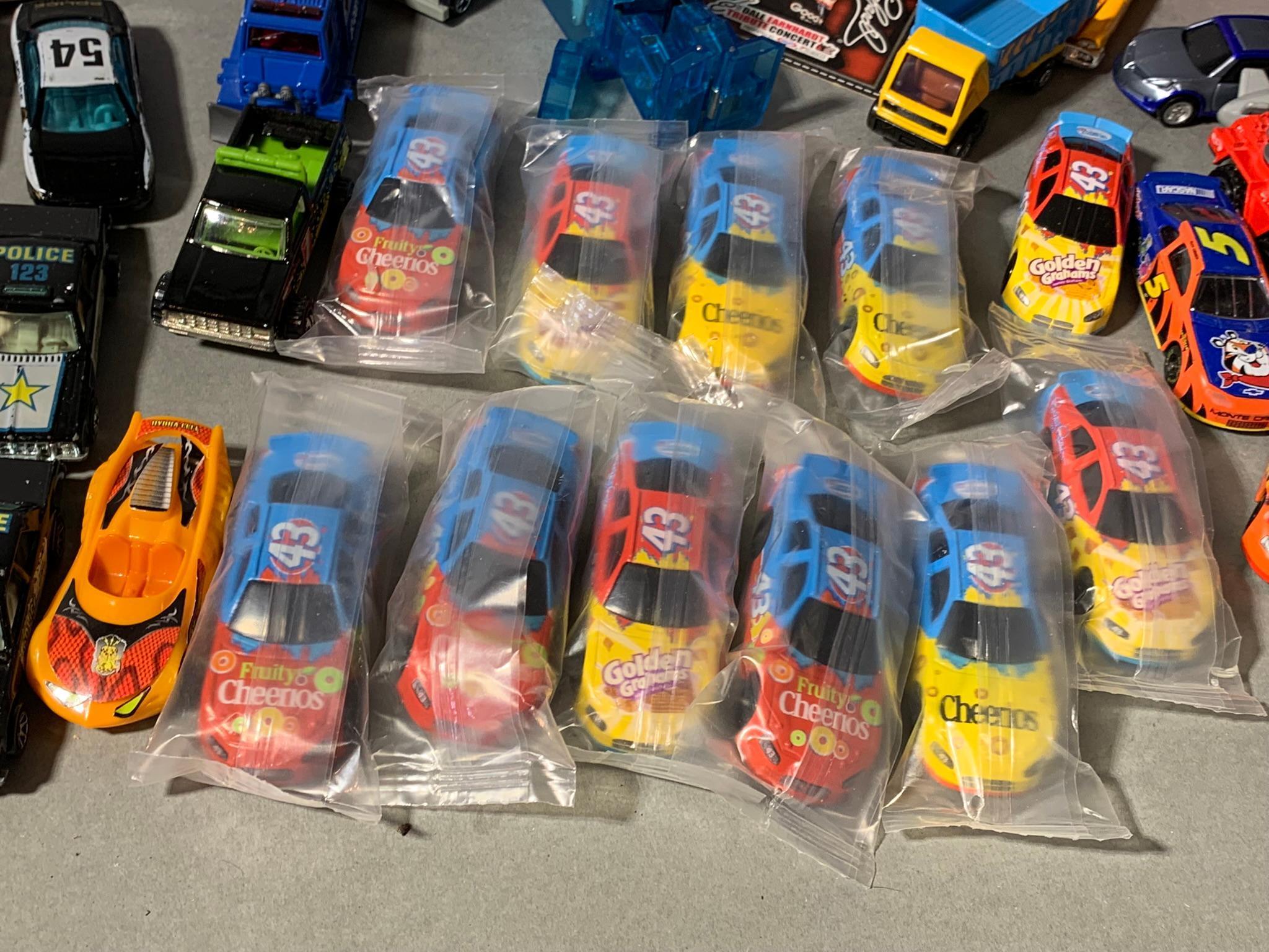 Group of Collectible Cars including Cereal Cars, Hot Wheels,
