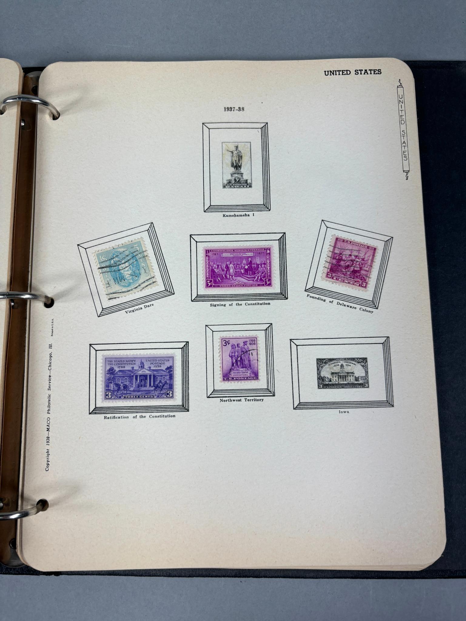 US Stamp Album 1800s 1900s Stamps