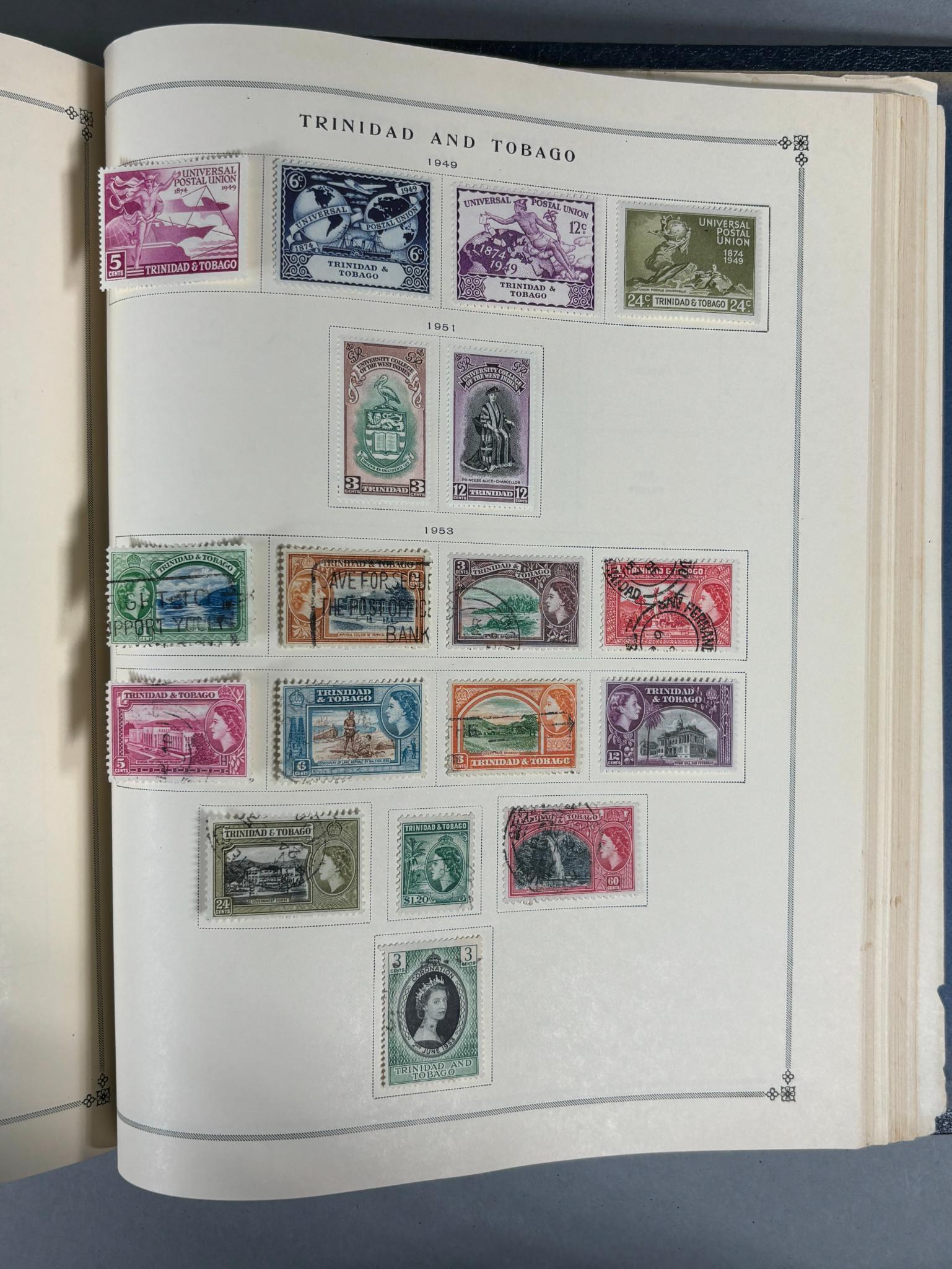 Group Lot of 5 International Stamp Albums Vol 1-V