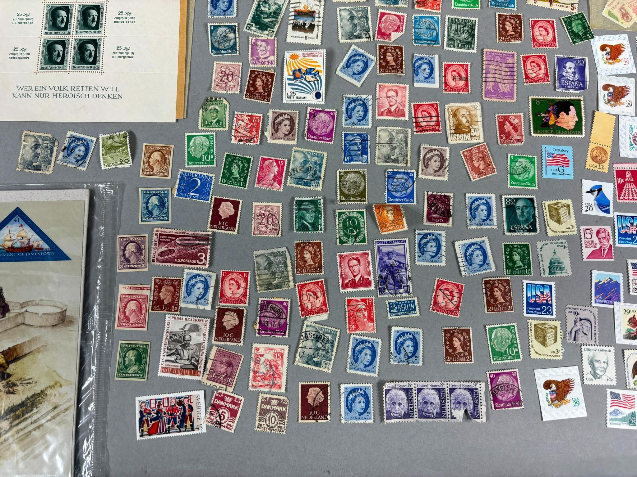 Very Large Lot of Vintage Stamps Unused US, Foreign