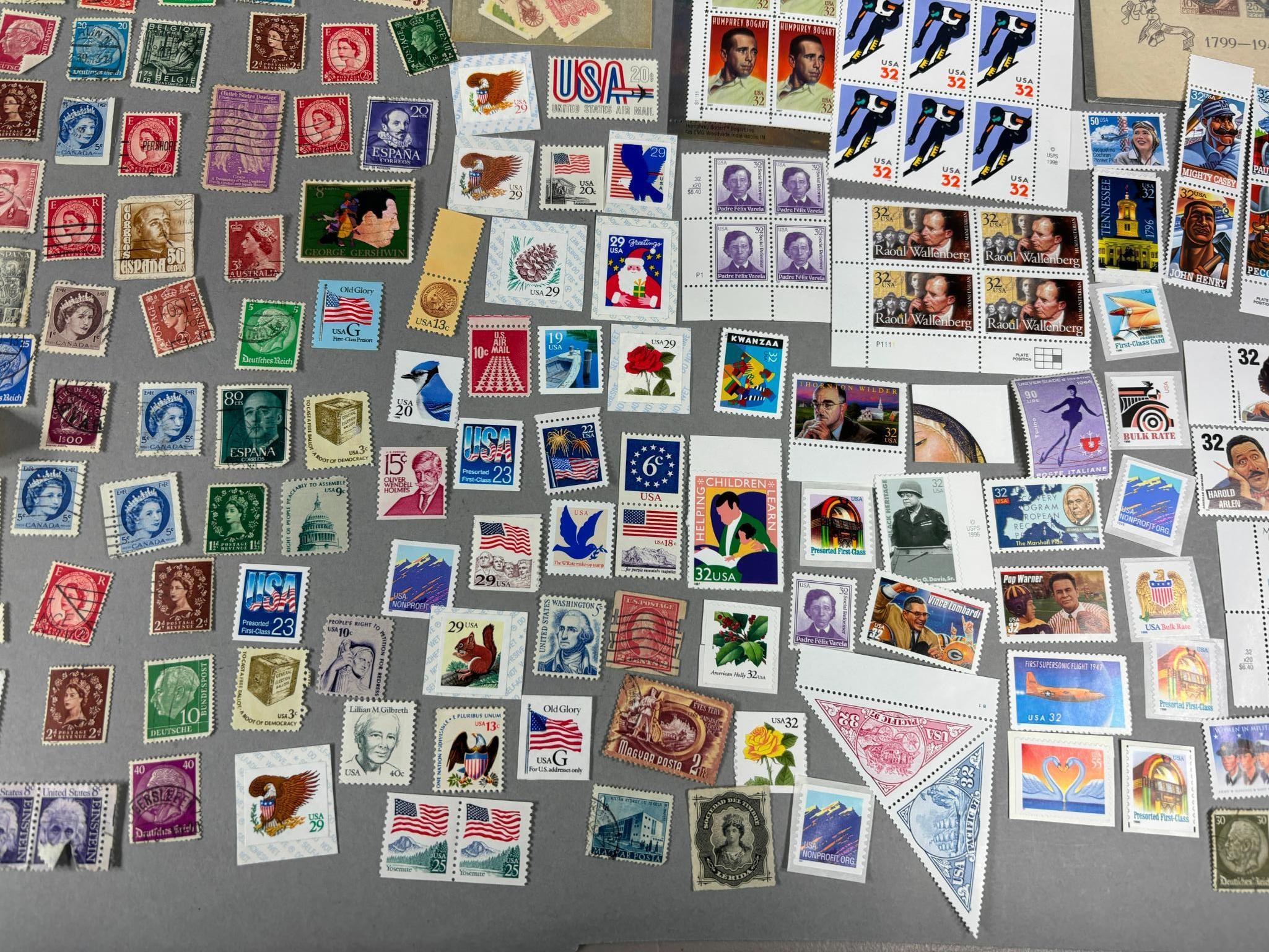 Very Large Lot of Vintage Stamps Unused US, Foreign