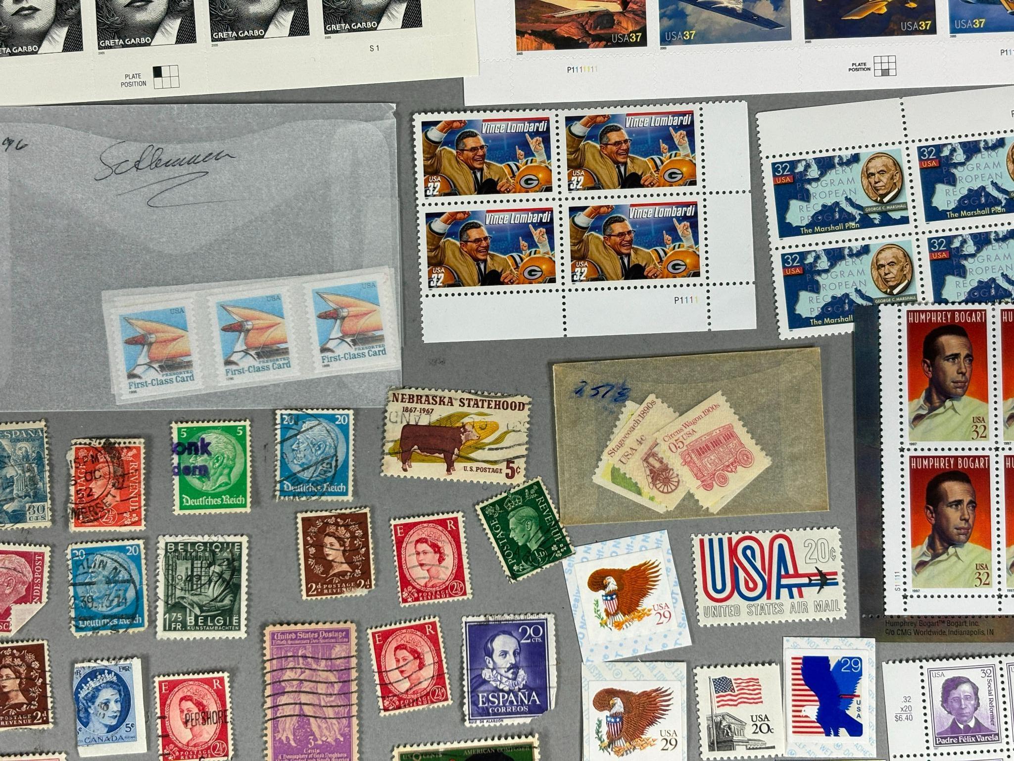 Very Large Lot of Vintage Stamps Unused US, Foreign