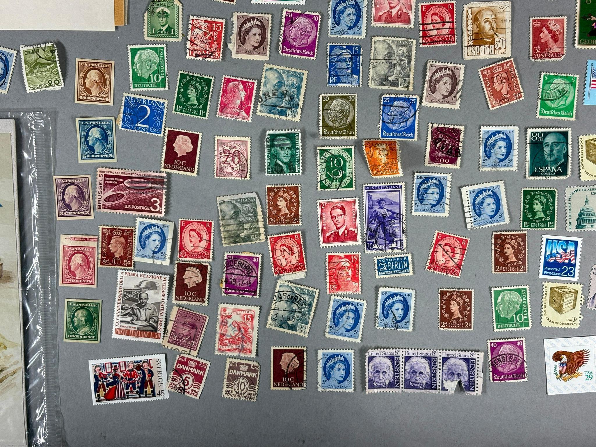 Very Large Lot of Vintage Stamps Unused US, Foreign