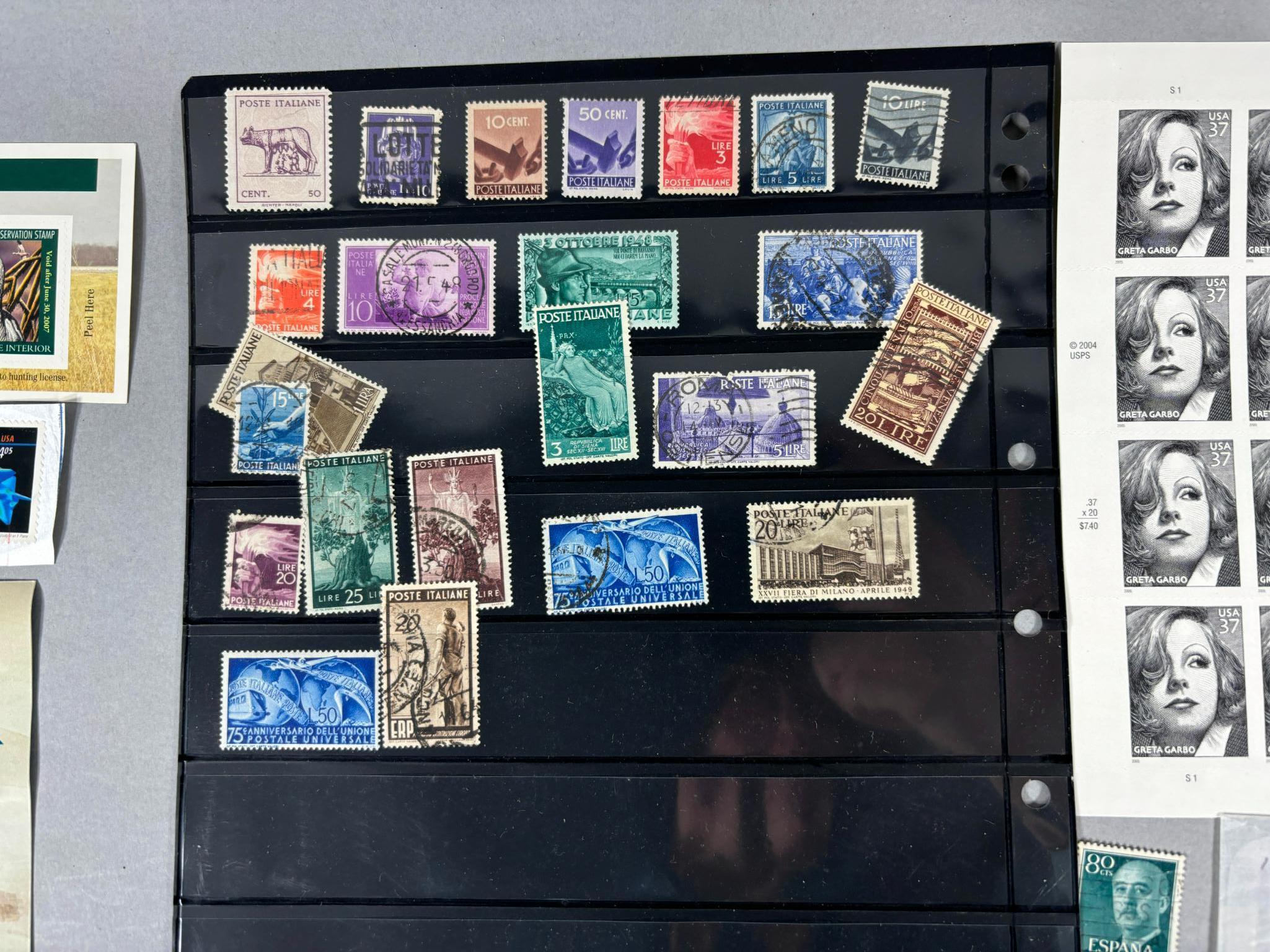 Very Large Lot of Vintage Stamps Unused US, Foreign