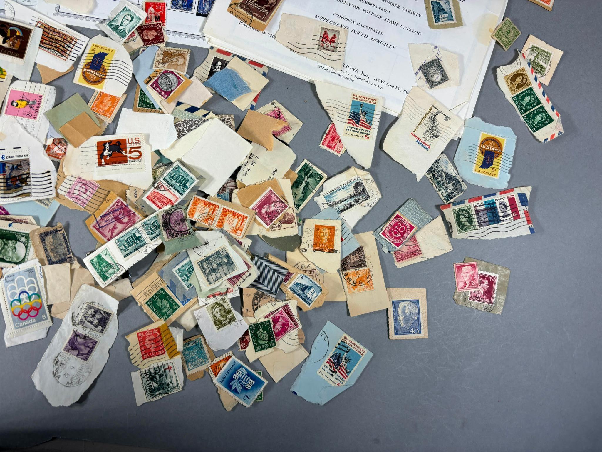 Very Large Lot of Vintage Stamps Unused US, Foreign