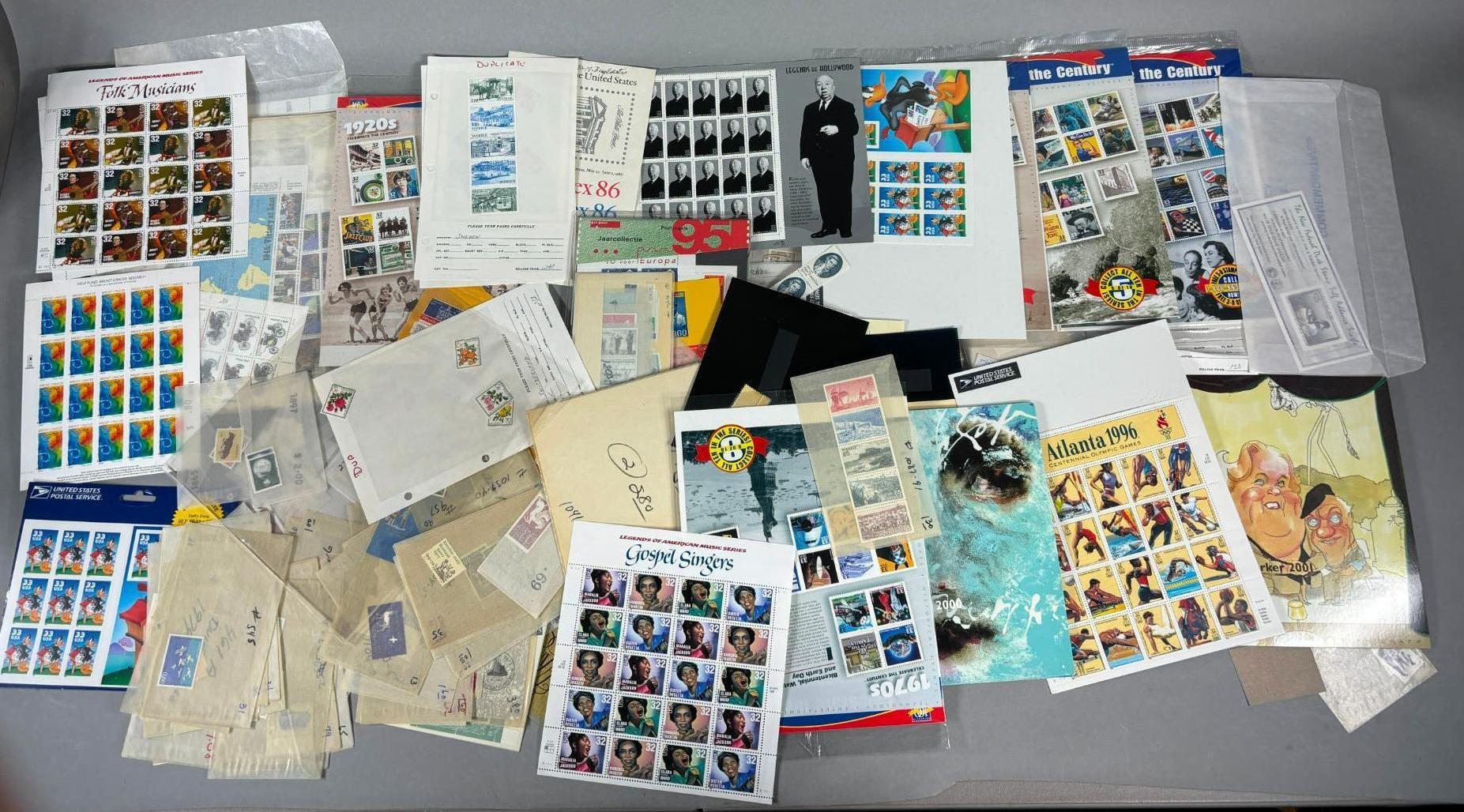 Very Large Lot of Vintage US Stamps Mostly Unused