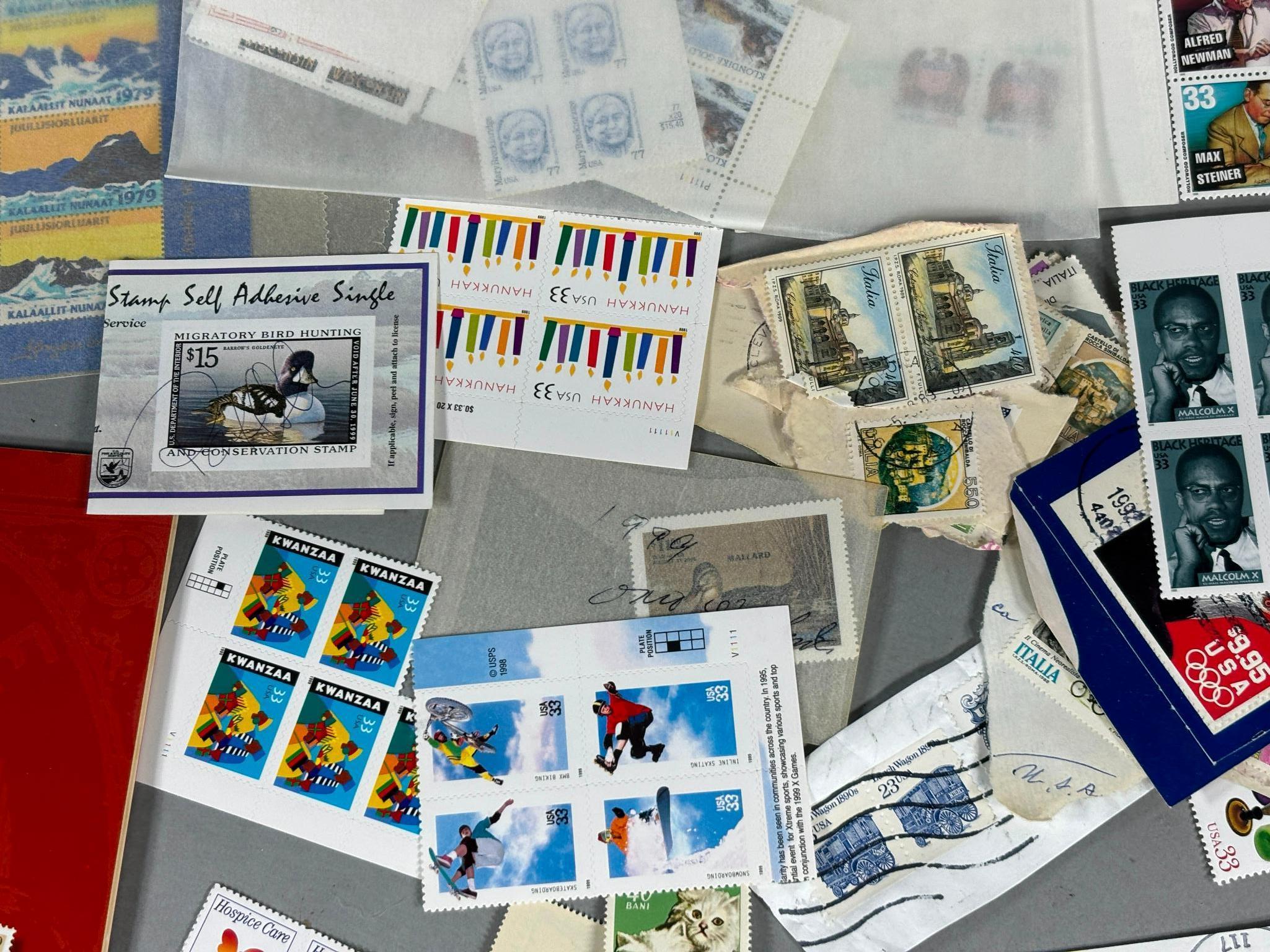 Very Large Lot of Vintage US Stamps Mostly Unused