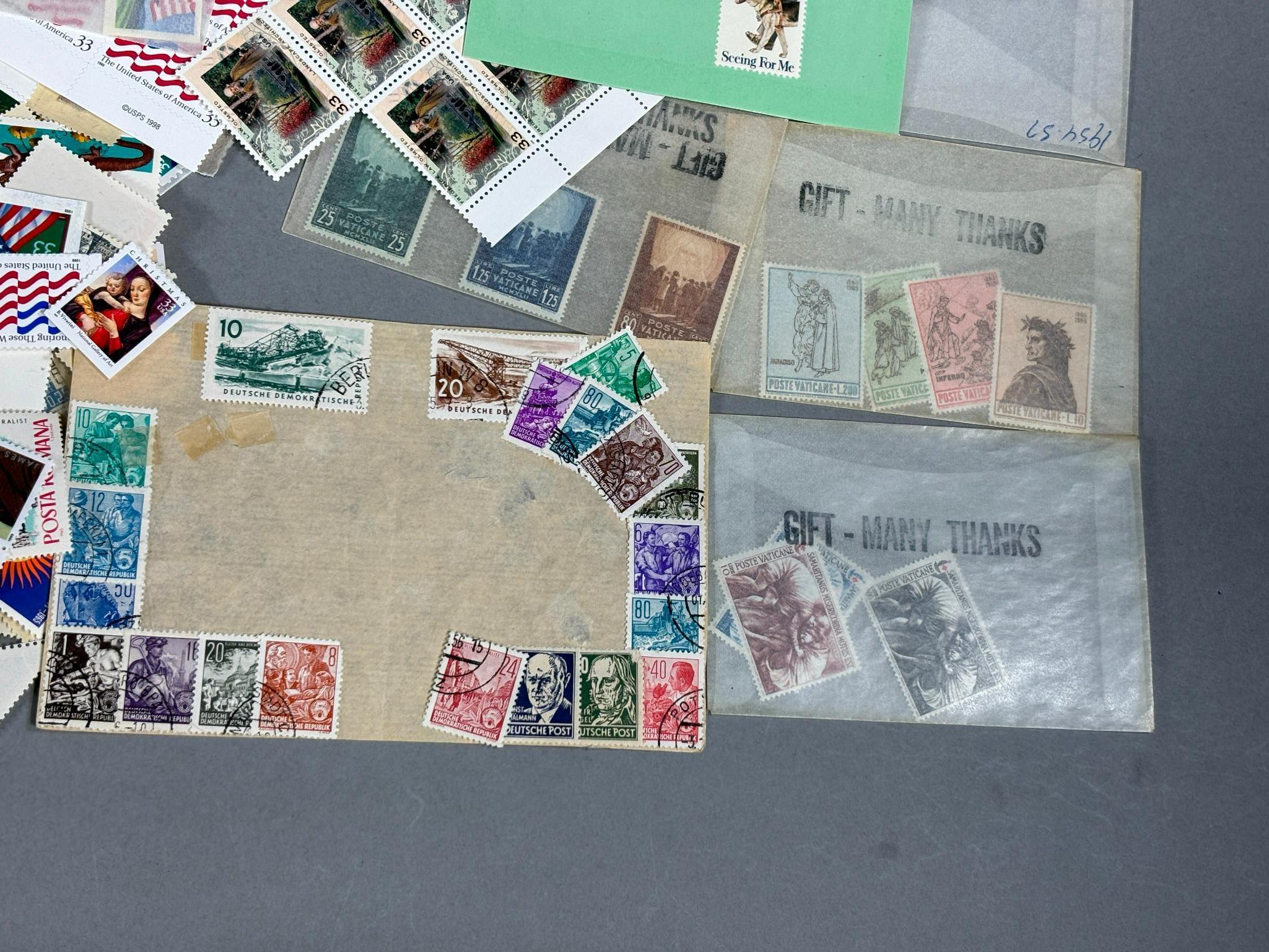 Very Large Lot of Vintage US Stamps Mostly Unused