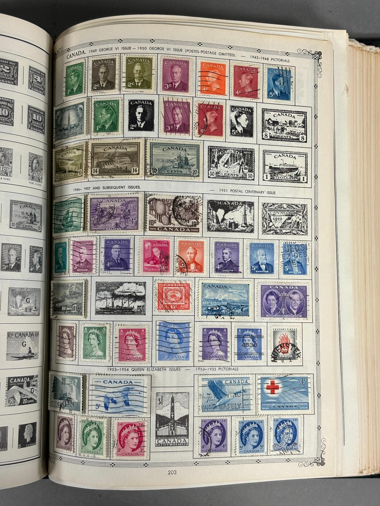 Four Albums Antique, Vintage International Stamps