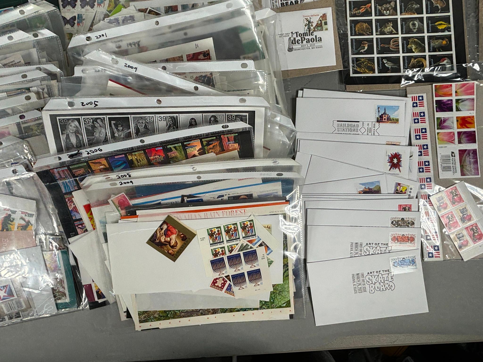 Very Large Lot of Unused US Postage Stamps & More