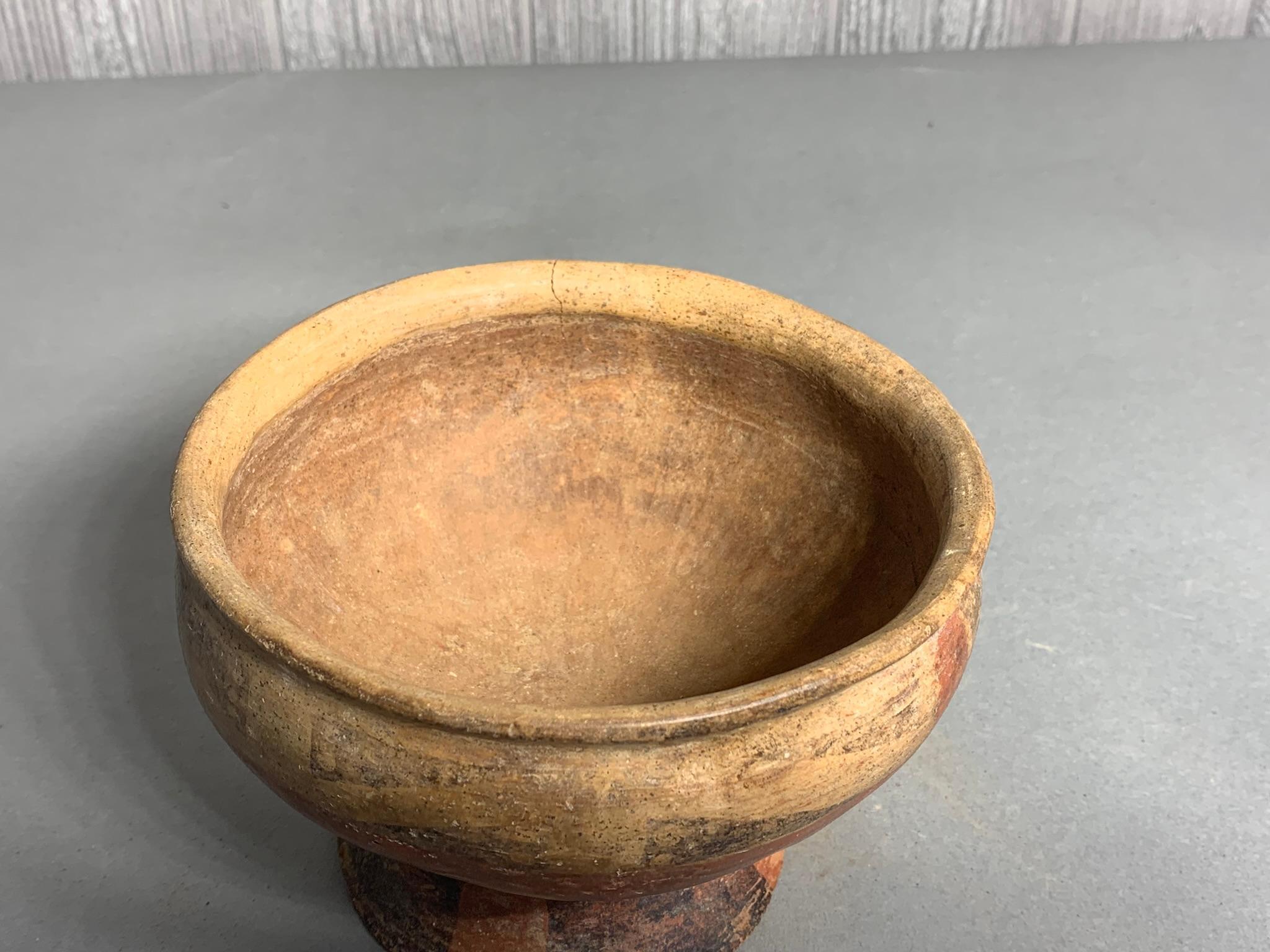 Pre Columbian Footed Bowl Paint Decorated Columbian