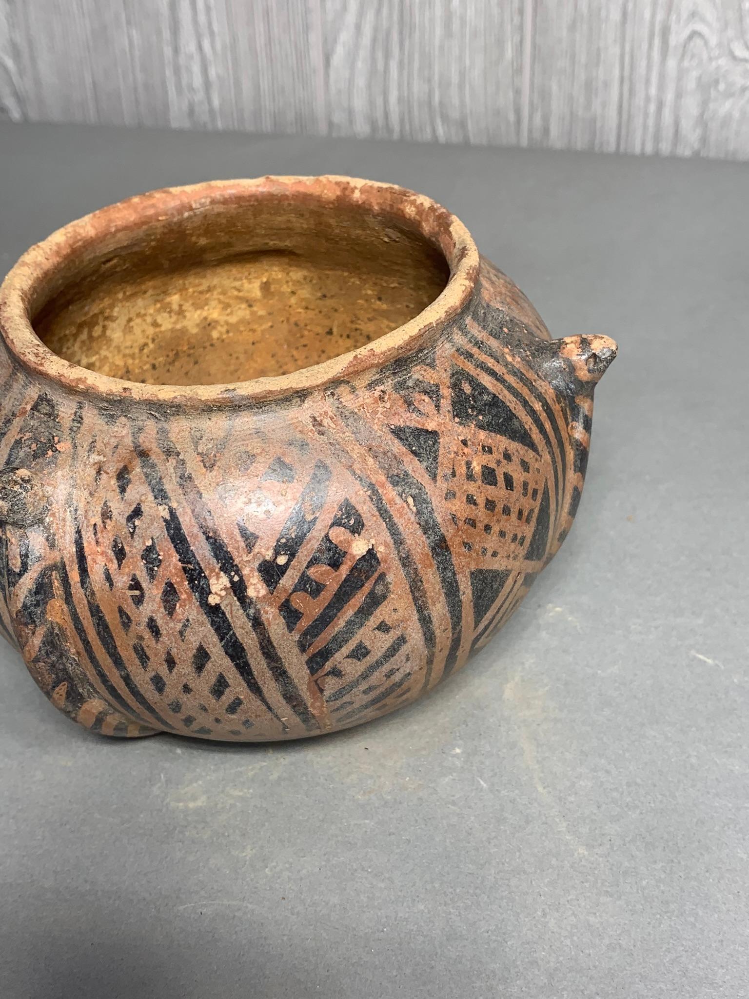 Pre Columbian Painted Pottery Jar Columbus